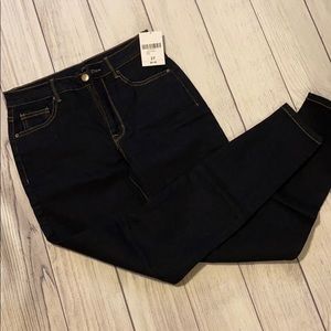 Forever21 high waisted denim ankle jeans